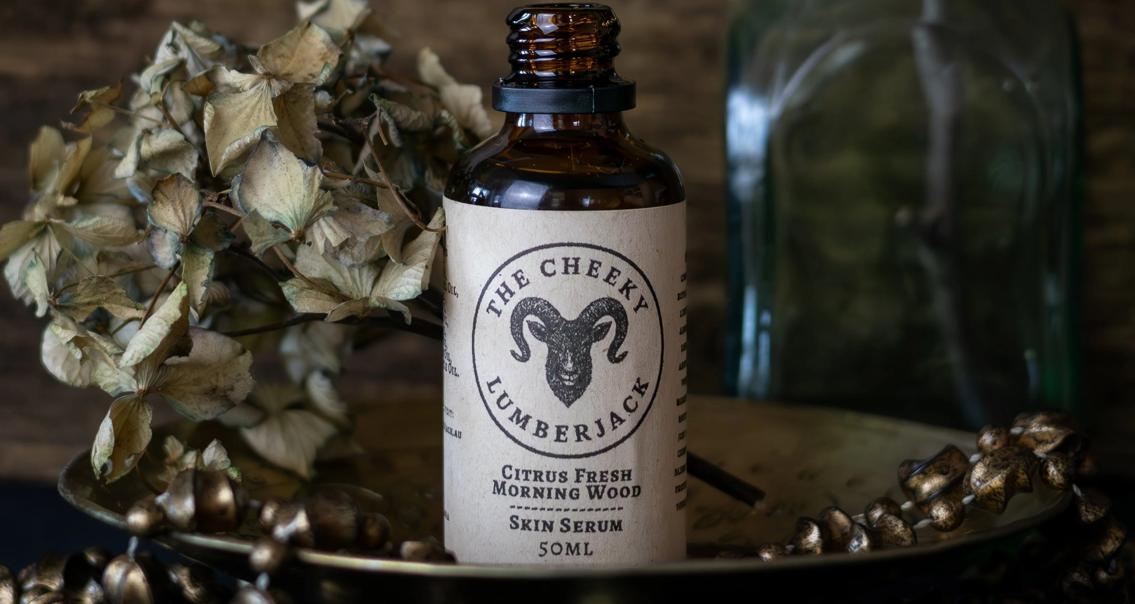 Citrus Fresh Morning Wood Skin Serum: Featherweight Nine-Oil Formula for Fast-Absorbing Hydration, Brightening, and a Balanced Glow