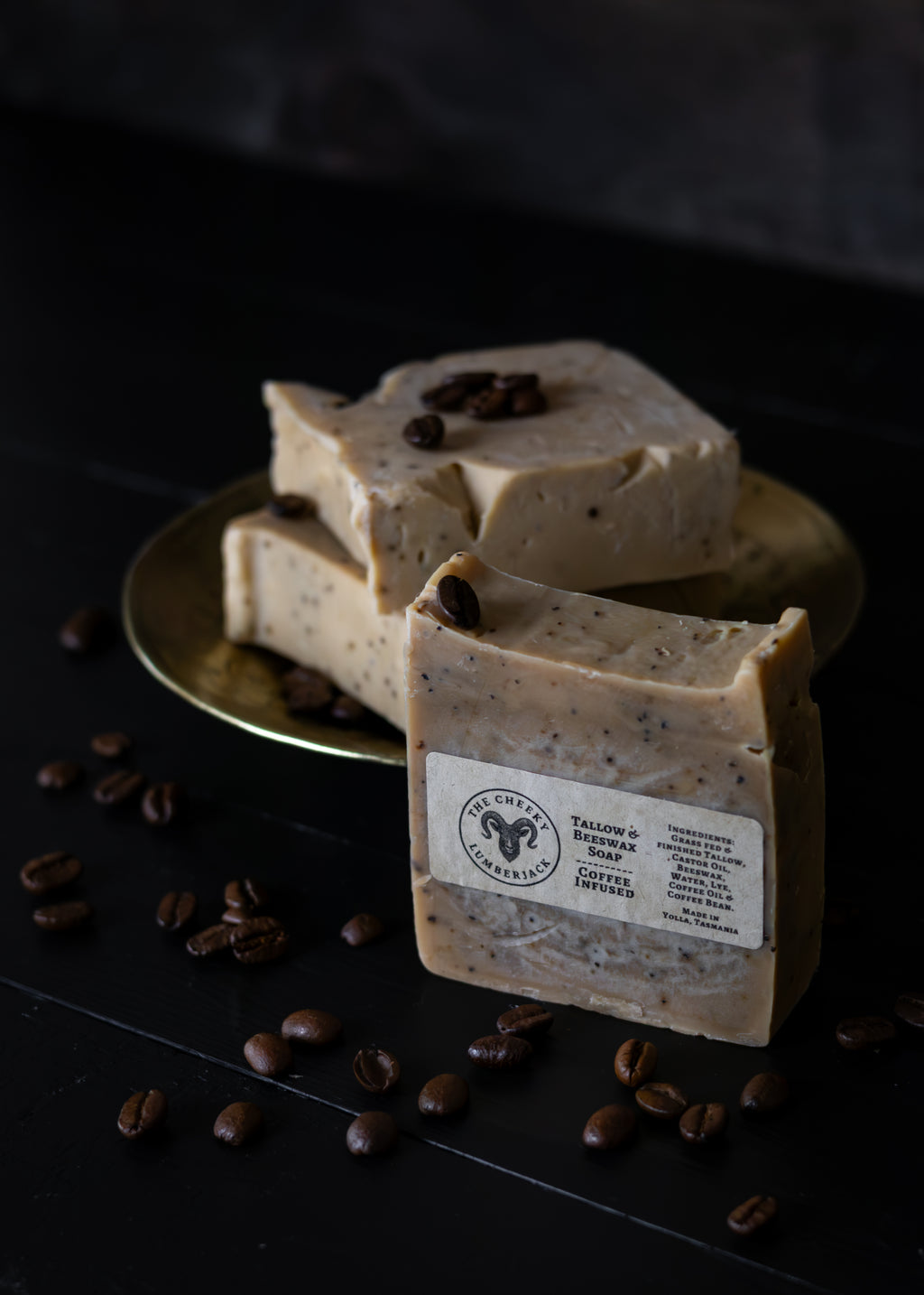 COFFEE INFUSED - TALLOW & BEESWAX SOAP