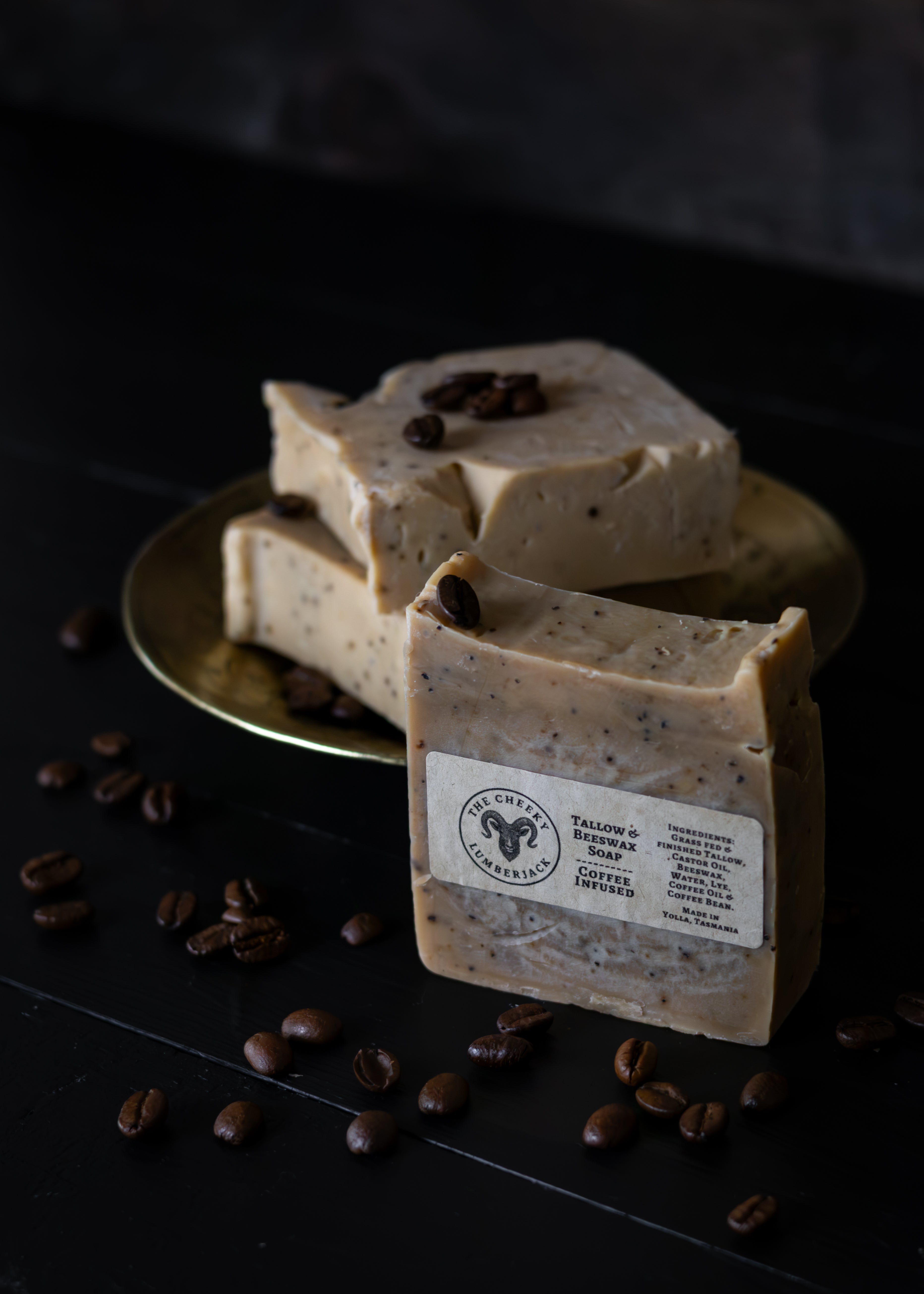 COFFEE INFUSED - TALLOW & BEESWAX SOAP