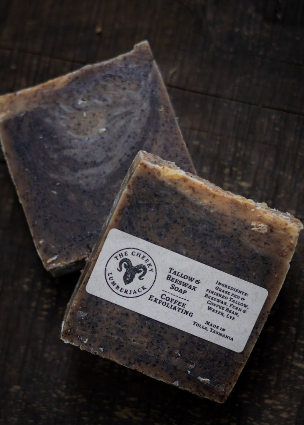 COFFEE INFUSED & EXFOLIATING - TALLOW & BEESWAX SOAP