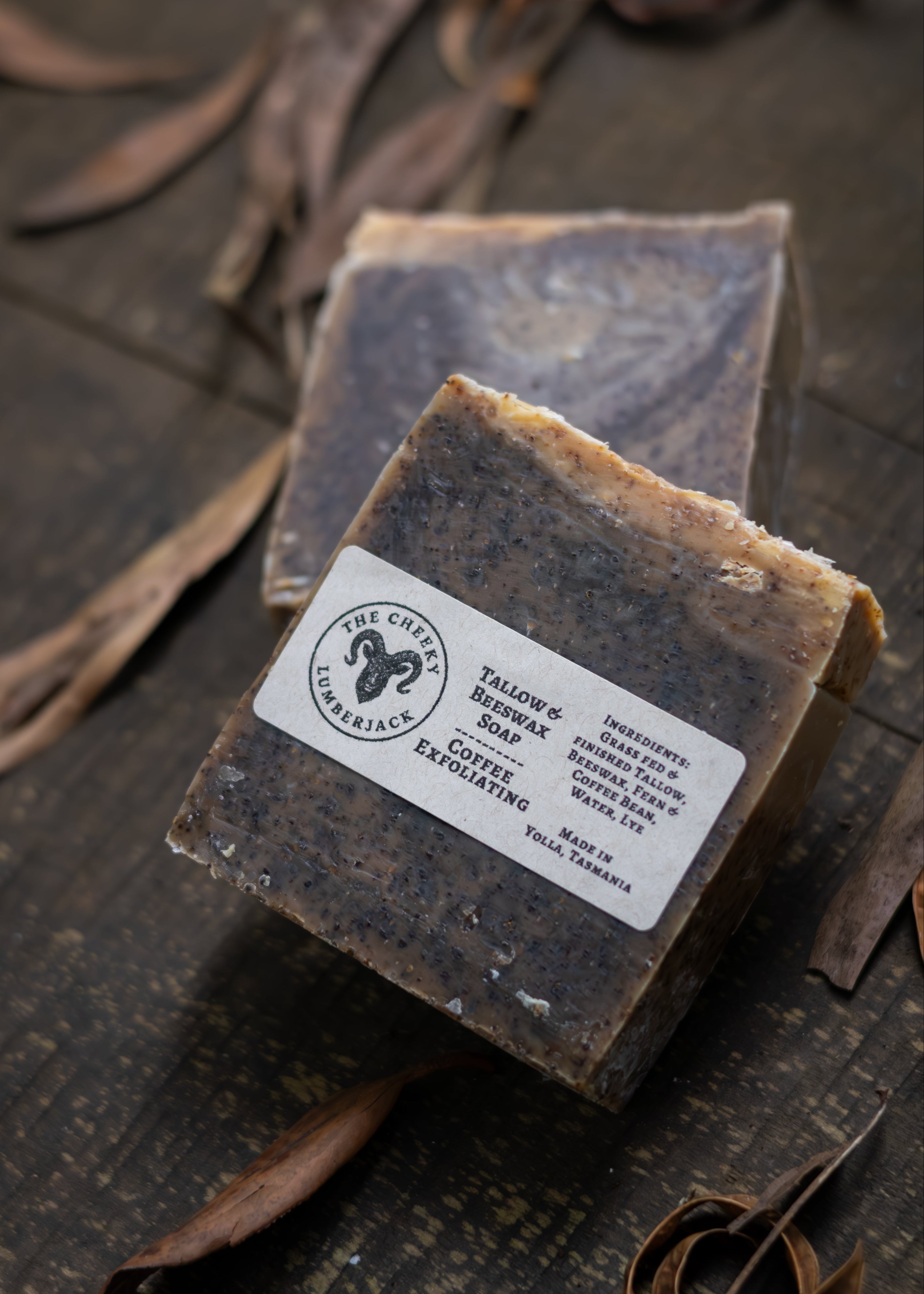 COFFEE INFUSED & EXFOLIATING - TALLOW & BEESWAX SOAP